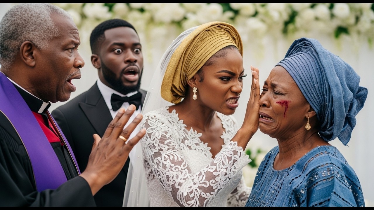 His Bride Slapped His Poor Mother at Their Wedding — Then the Pastor Revealed the Truth