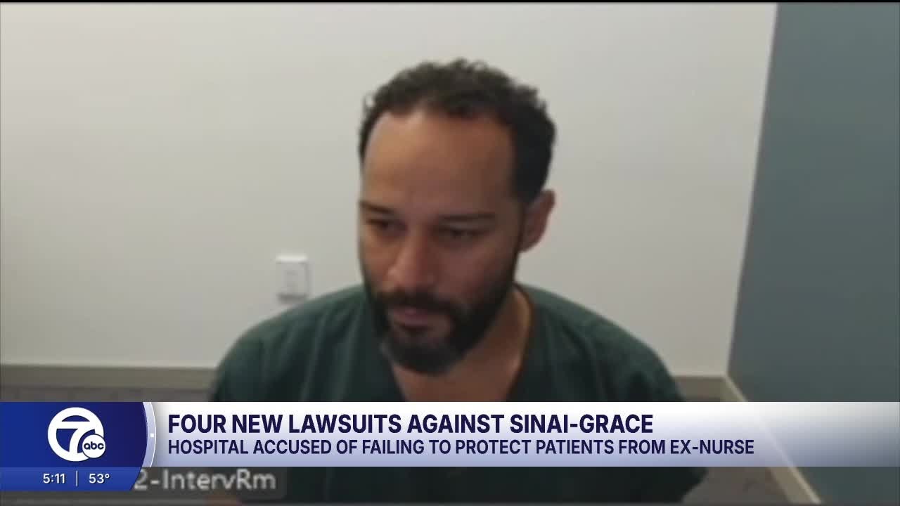 Four new lawsuits filed against Sinai-Grace Hospital in nurse sexual assault case