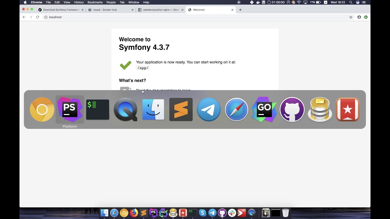 Поднимаем Symfony 4 в Docker | docker compose