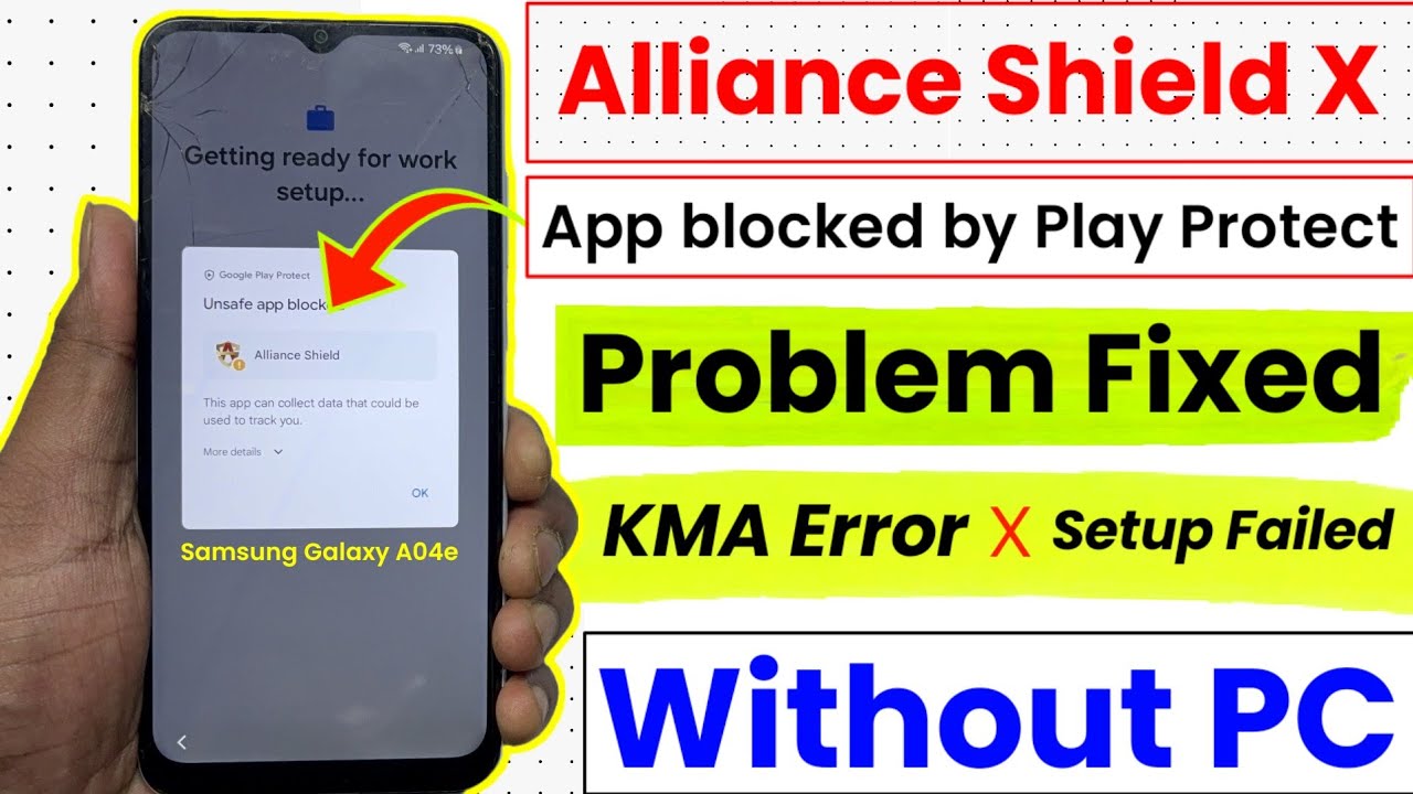 Alliance Shield X Blocked by Play Protect Fix | KMA Error Setup Failed Without PC | Yogi Modi Phone