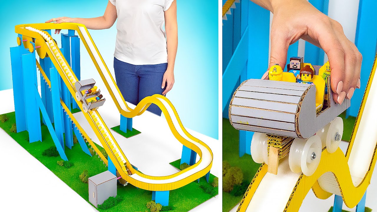 DIY Atemberaubende Papp-Achterbahn