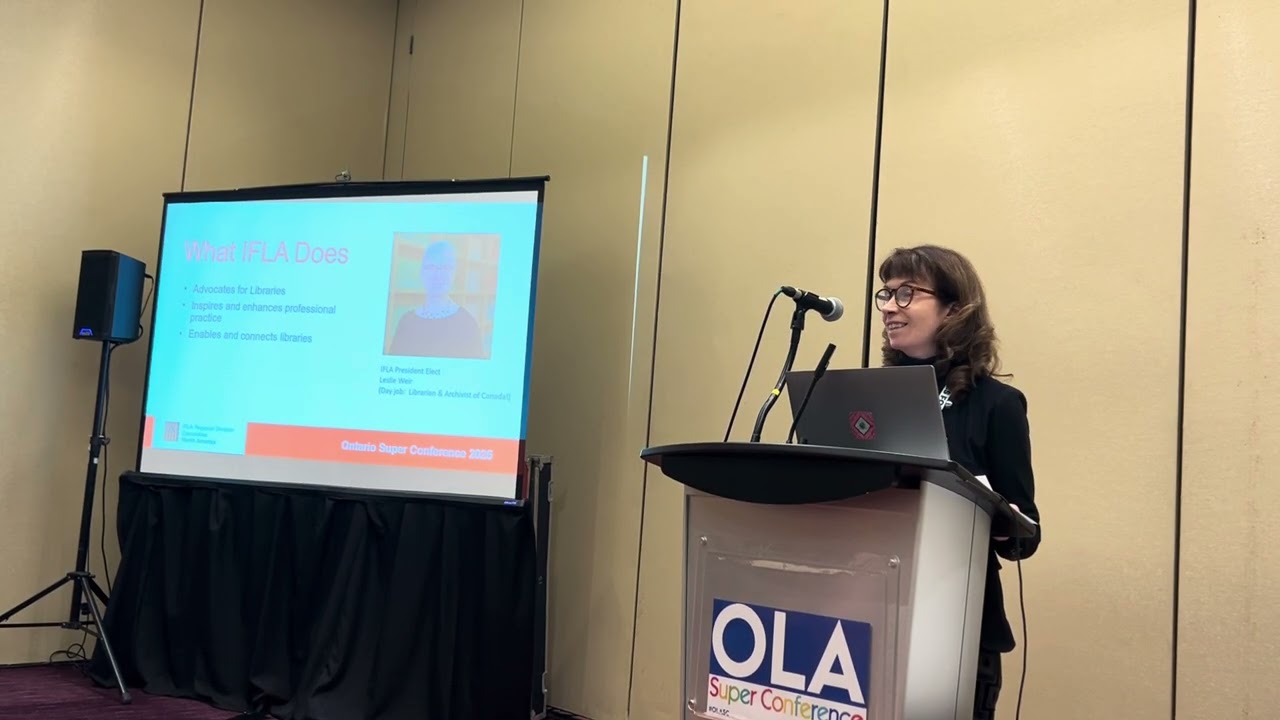 Building Global Bridges: An IFLA Hour in Four Parts: Vivian Lewis, McMaster University