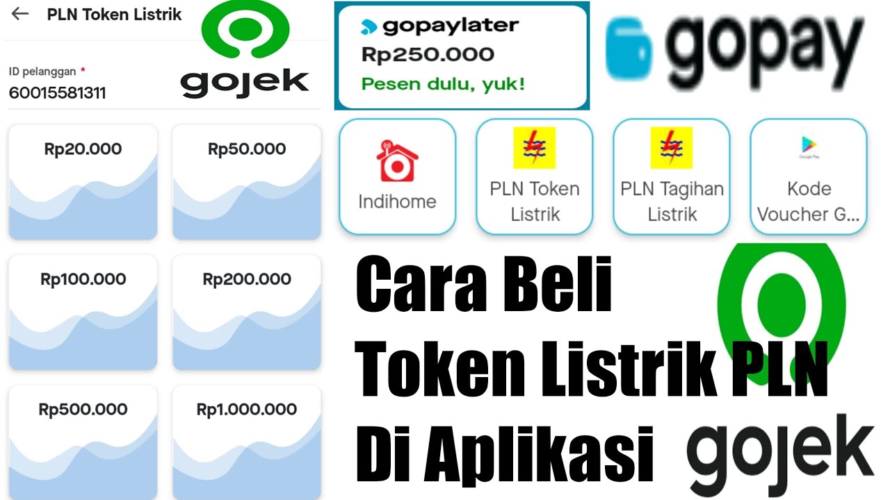 Cara Beli Token Listrik Di Aplikasi Gojek / Gopay