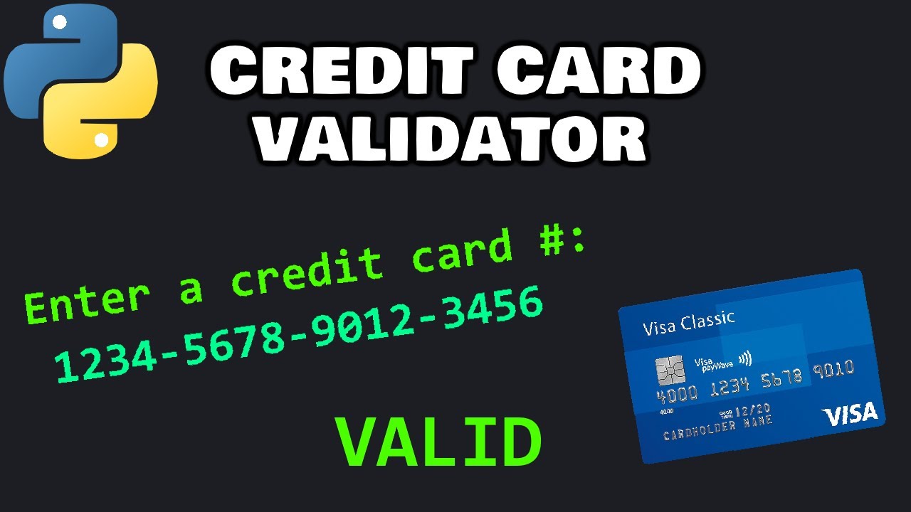 Валидатор кредитных карт на Python 💳