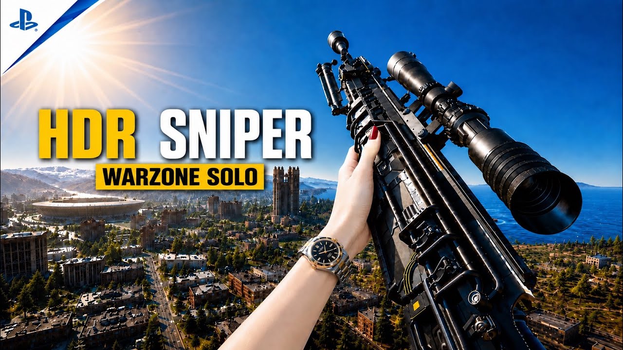 Warzone Solo Win with HDR Sniper - No Commentary 