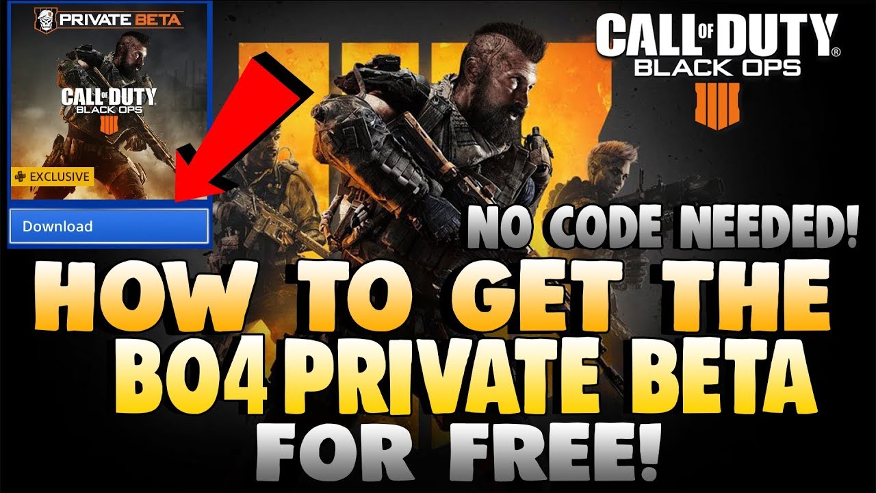 HOW TO GET THE *BO4 PRIVATE BETA* FOR FREE WITHOUT A CODE! SUPER EASY TRICK!!! (PS4 ONLY) *PATCHED*