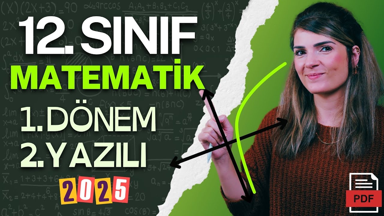 12. Sınıf Matematik 1.Dönem 2.Yazılı Sınava Hazırlık ⎮PDF