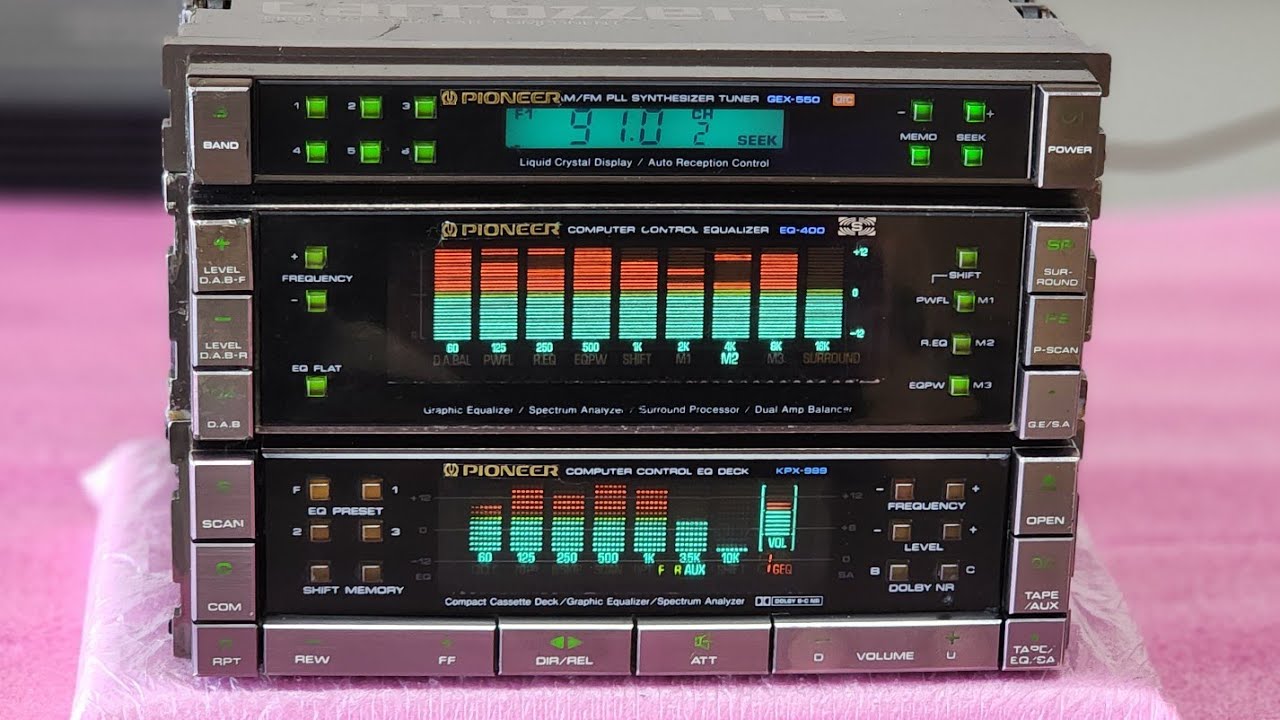 PİONEER KPX-999 EQ-400 GEX-550 RESİTAL NOSTALJİ ESKİ SERİ VİNTAGE MADE IN TOKYO JAPAN