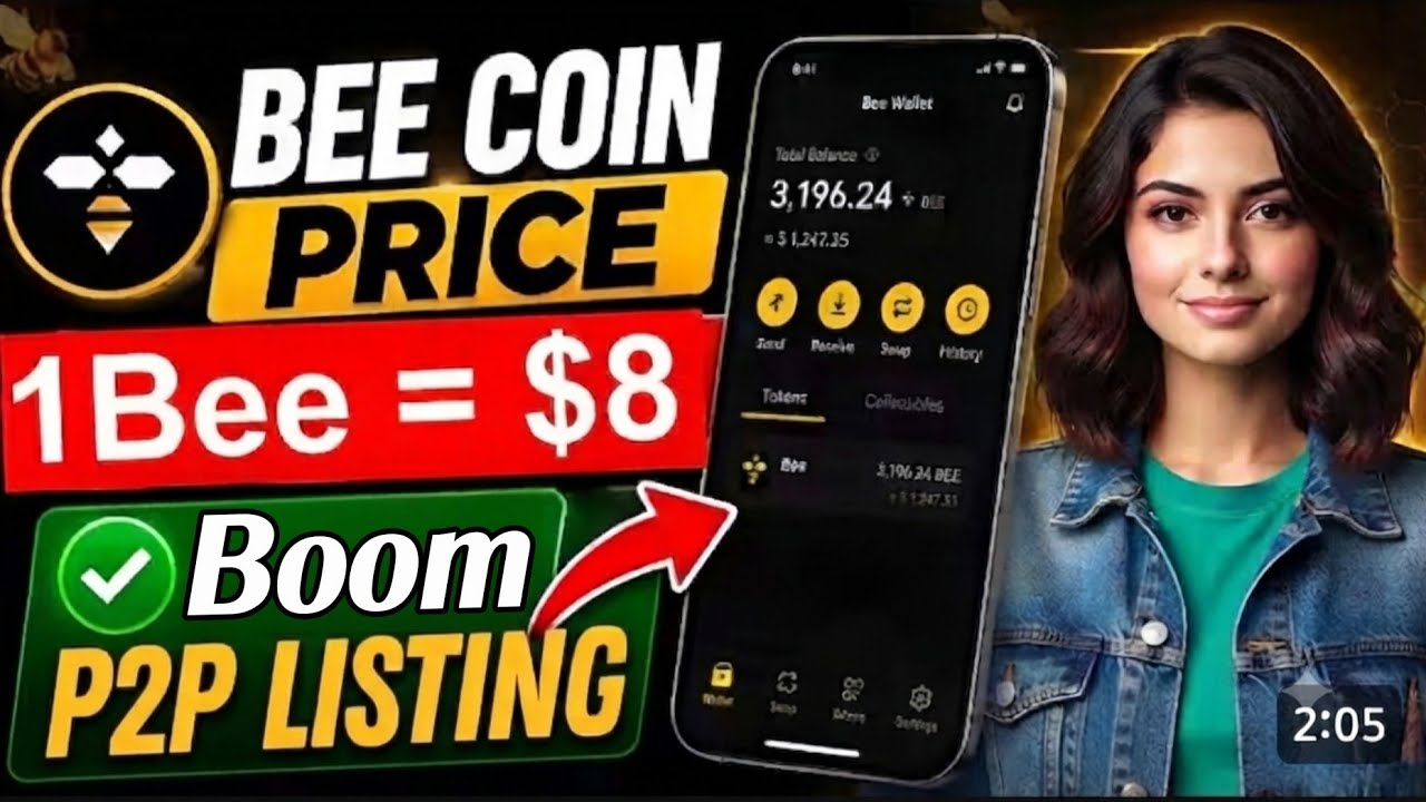 Бум 💥 Новое обновление Bee Network ll Листинг Bee Coin P2P 😱 1Bee = $8 🤑🎉 #beenetwork #криптовалюта