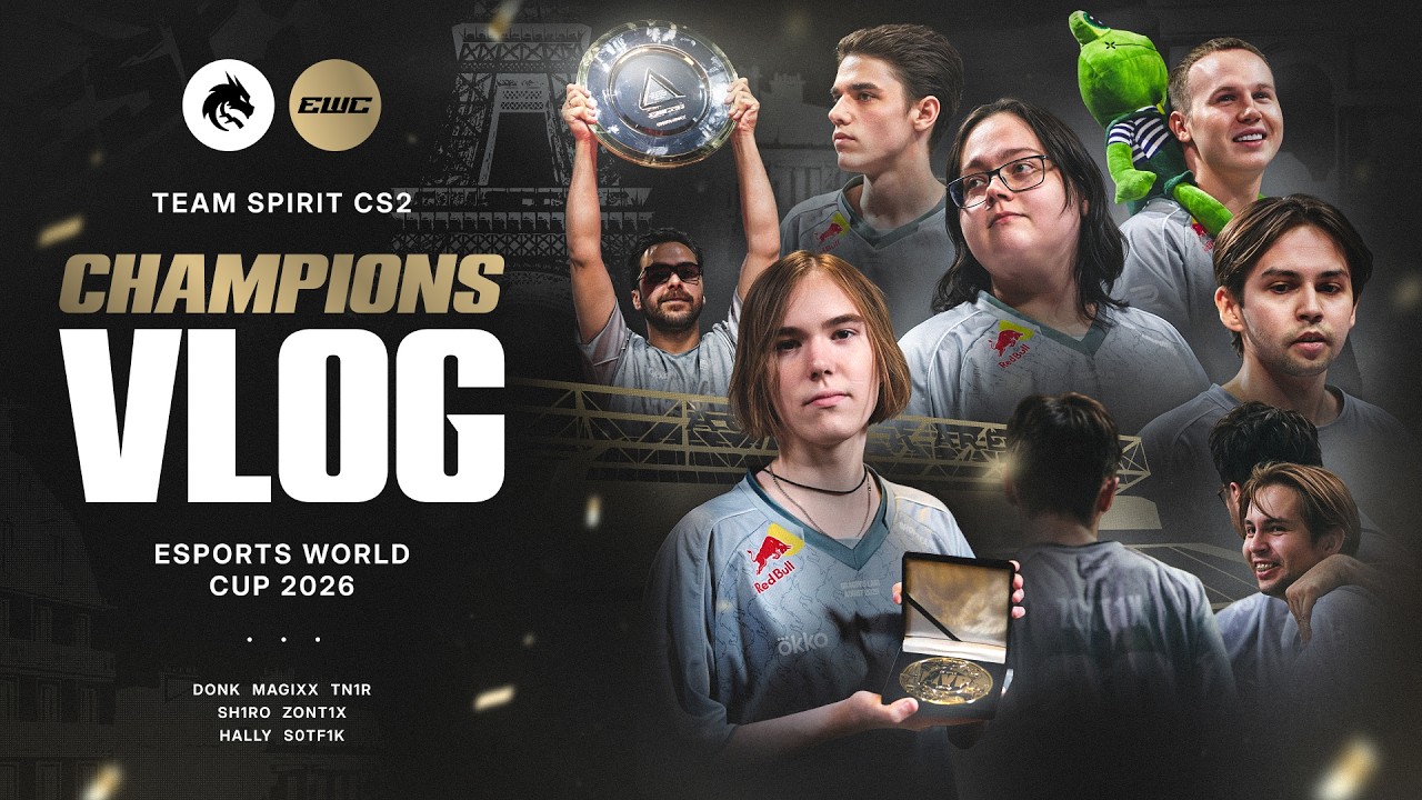 TEAM SPIRIT: EWC 2026. CHAMPIONS VLOG (ENG SUB)