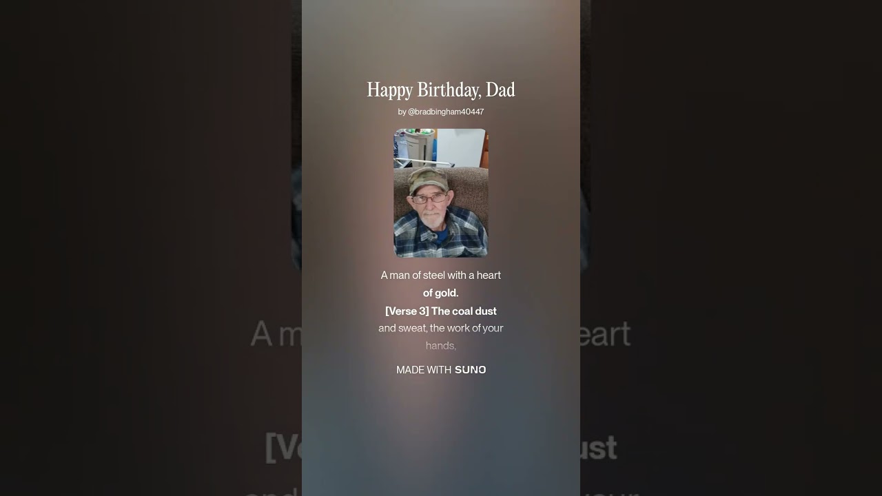Happy Birthday, Dad