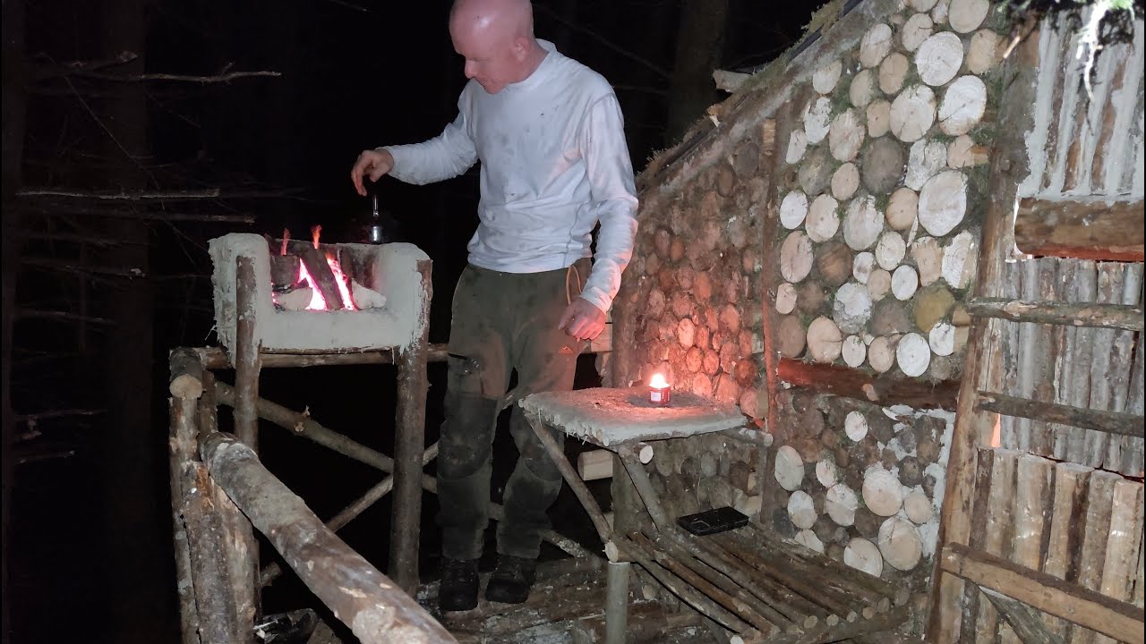 cabin in the woods PART 2 ,bushcraft survival