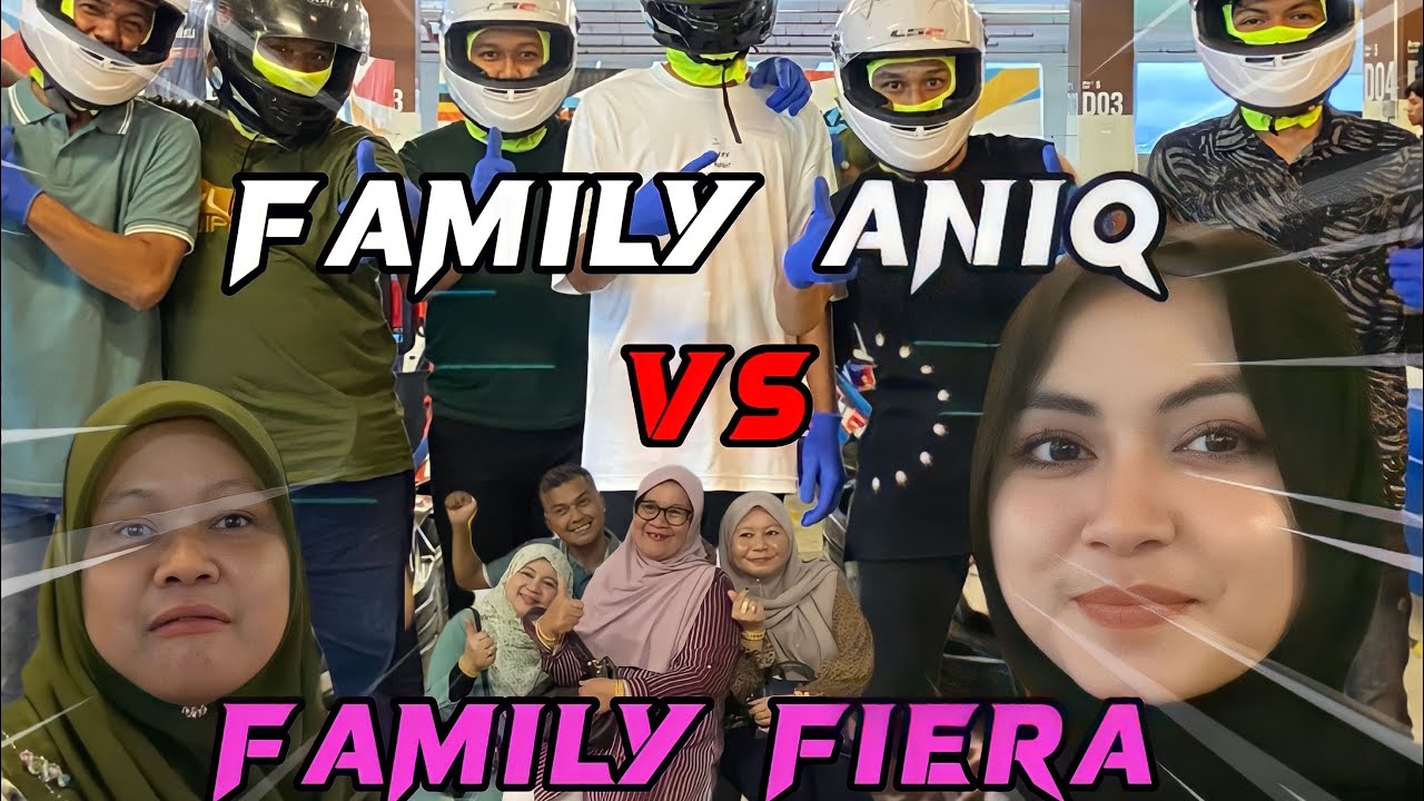 SATU FAMILY LAWAN GO KART!! PAPA FIERA TERB4BAS?!?!