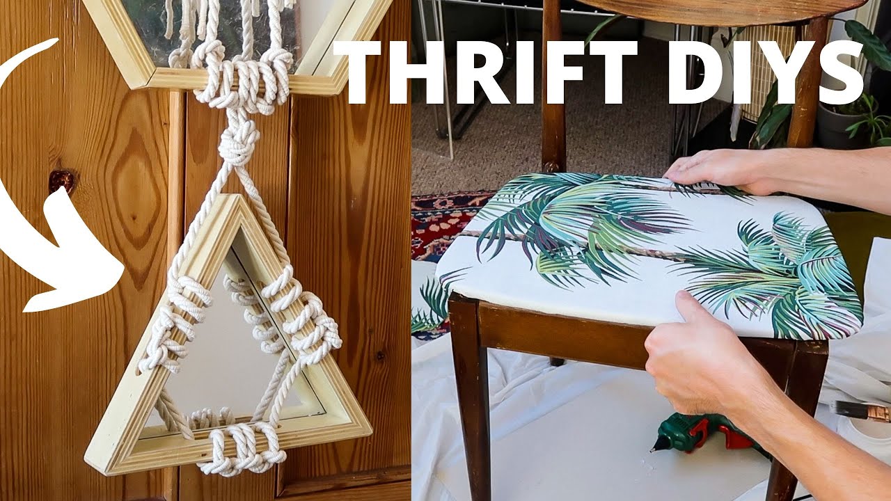 THRIFTED DIY HOME DECOR | CHARITY SHOP UPCYCLE CHALLENGE! *EXTREME BUDGET FLIPS * UK | MR CARRINGTON