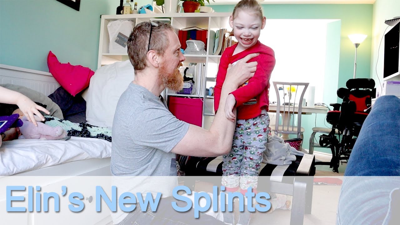 Elin's New Splints - We finally pick up Elin's new splints (or ankle foot orthotics).