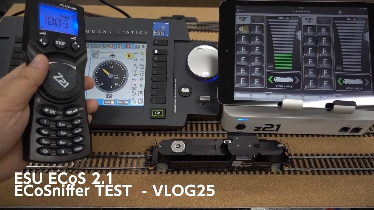 ESU 50210 ECoS 2.1 / z21 ECoSniffer test- VLOG25