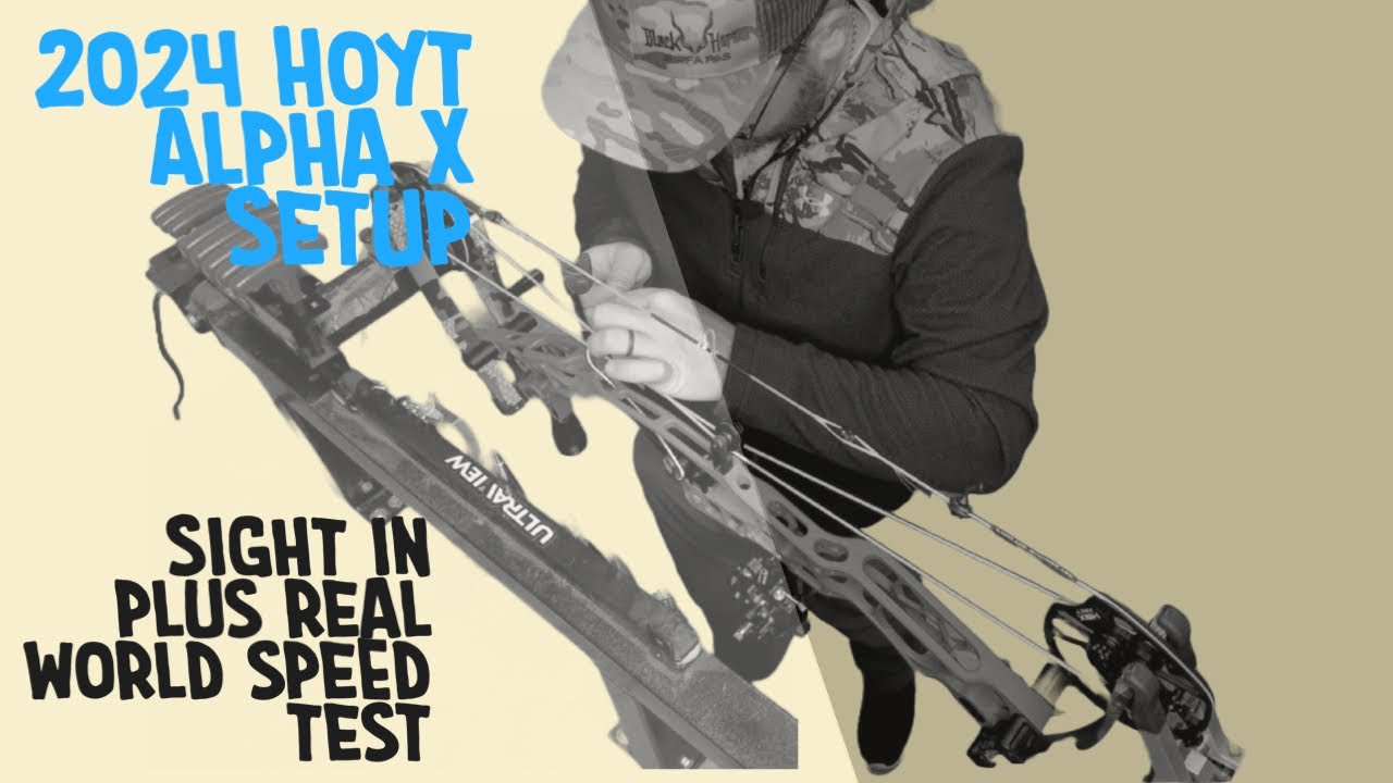 Hoyt Alpha X 30 (80lb)  setup, sight in, and real world speed test!