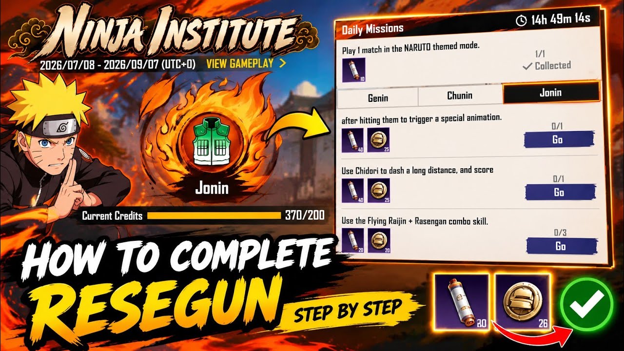 Ninja Institute RESEGUN Mission Kaise Complete Kare? 🔥| Step-by-Step Guide |#NinjaInstitute #Resegun