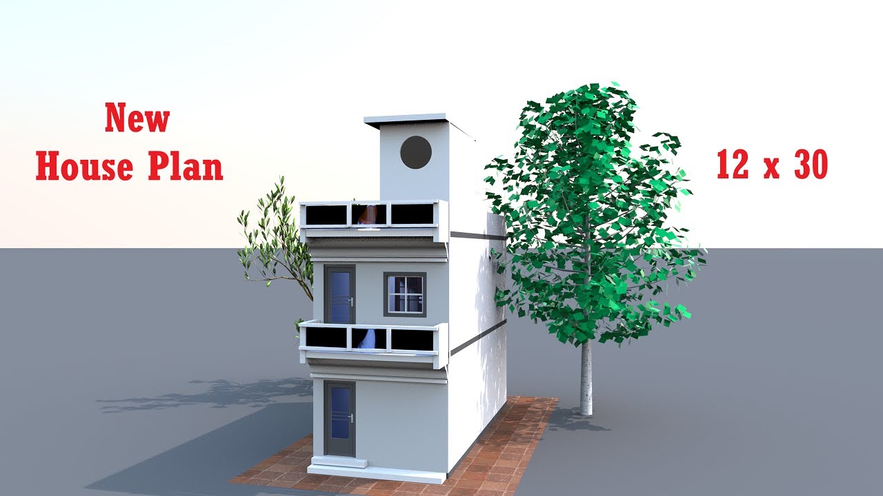 12 BY 30 HOUSE PLAN,12 BY 30 MAKAN KA NAKSHA,SAMALL HOUSE PLAN 12 BY 30