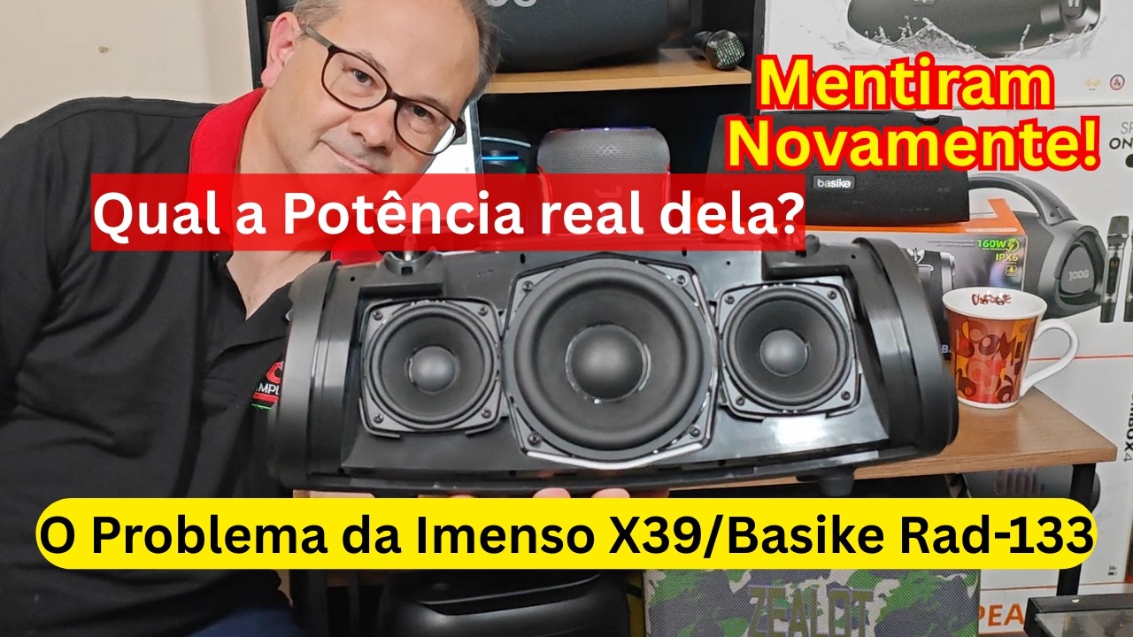 Problemas crônicos com Imenso X39 e Basike Rad 133 - Potência mentirosa! Aferição da potência real