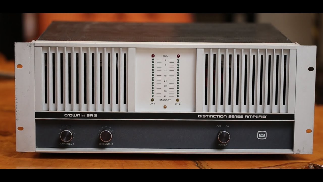 Crown SA2 Power Amplifier- Vintage Audio Review Episode #48