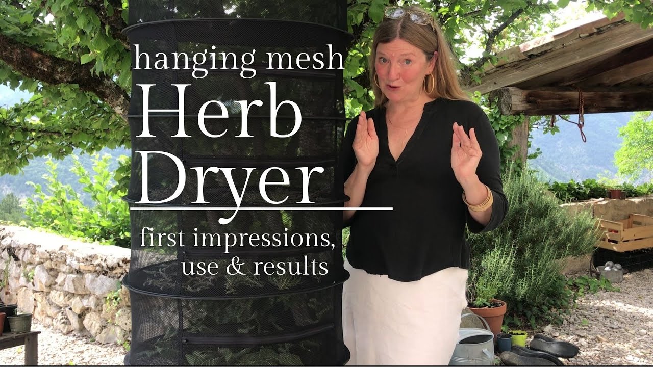 🪴 Mesh drying rack | Air drying herbs, flowers, leaves & curing garlic