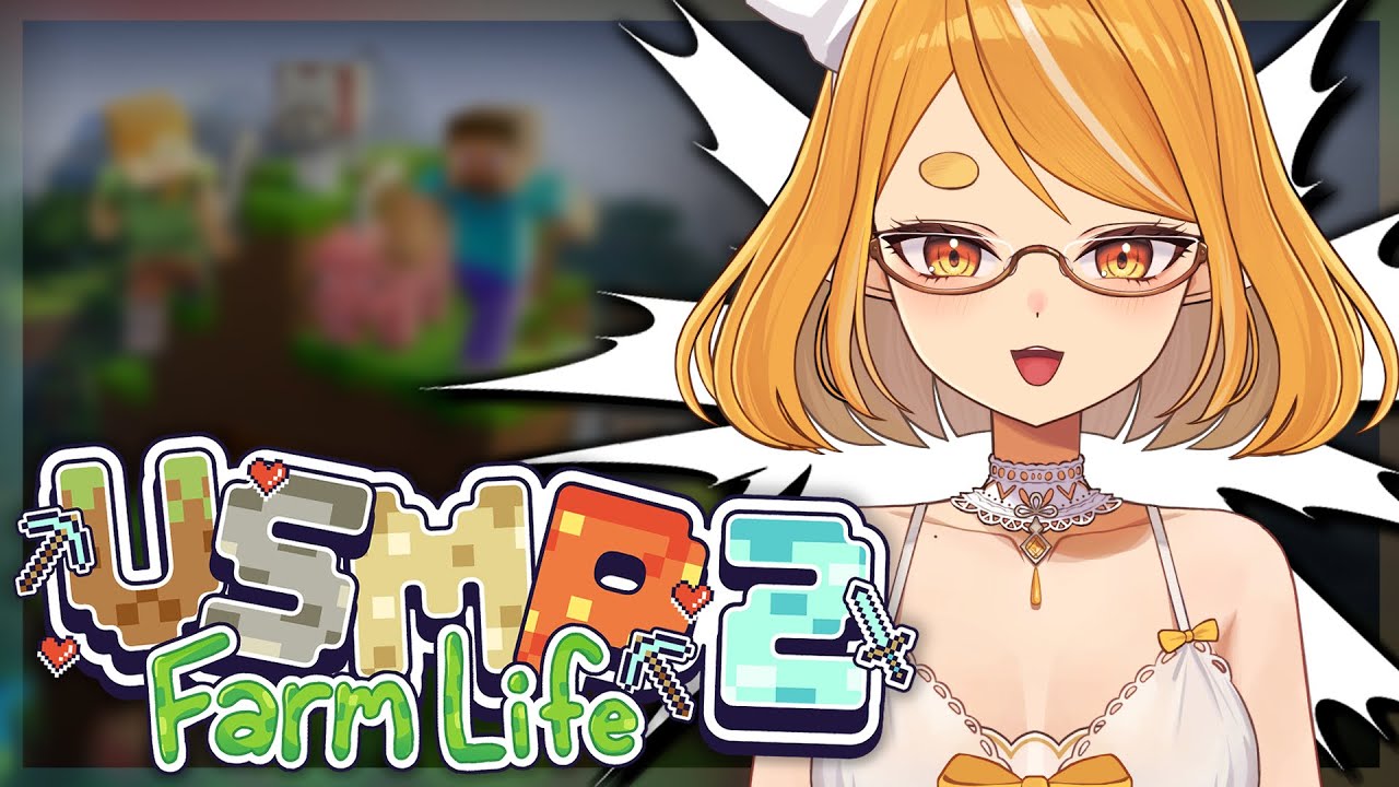 Building a cute farmhouse!✨🌽【Minecraft - VSMP 2: Farm Life】