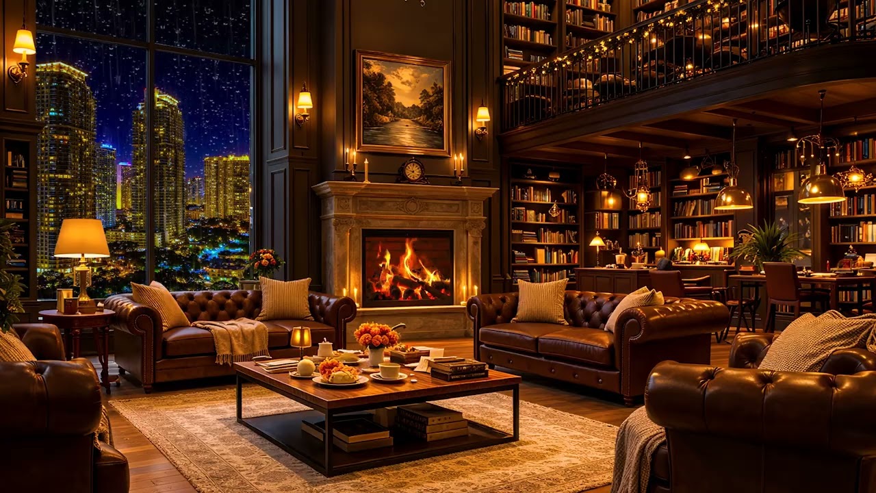 Cafe Jazz Lounge ☕ Smooth Jazz Music | Cozy Coffee Shop Relax Ambience