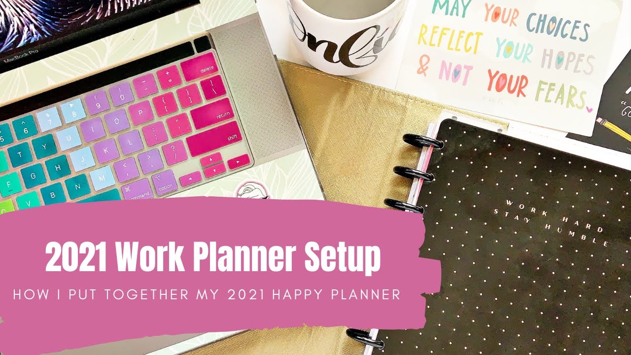Настройка планировщика работ на 2021 год — Happy Planner — MAMBI