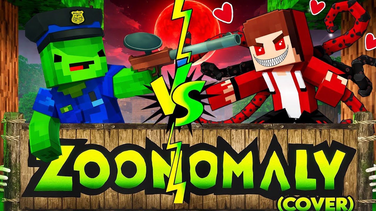 Mikey Police VS JJ.EXE in Maizen Minecraft _ Zoonomaly Theme Song (COVER)