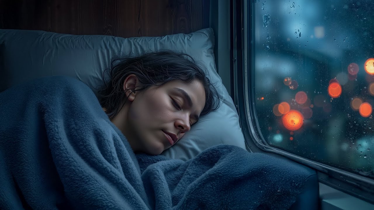 She Sleeps Peacefully While Rain Falls 🌧️ A Quiet, Sheltered Night