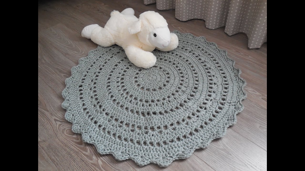 tutorial: gehaakt vloerkleed / mat / tapijt / placemat