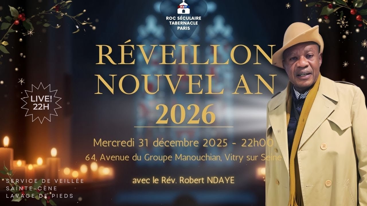 🇫🇷RST LIVE ✝️ SPÉCIAL RÉVEILLON 2026 - MERCREDI 31 DÉCEMBRE 2025