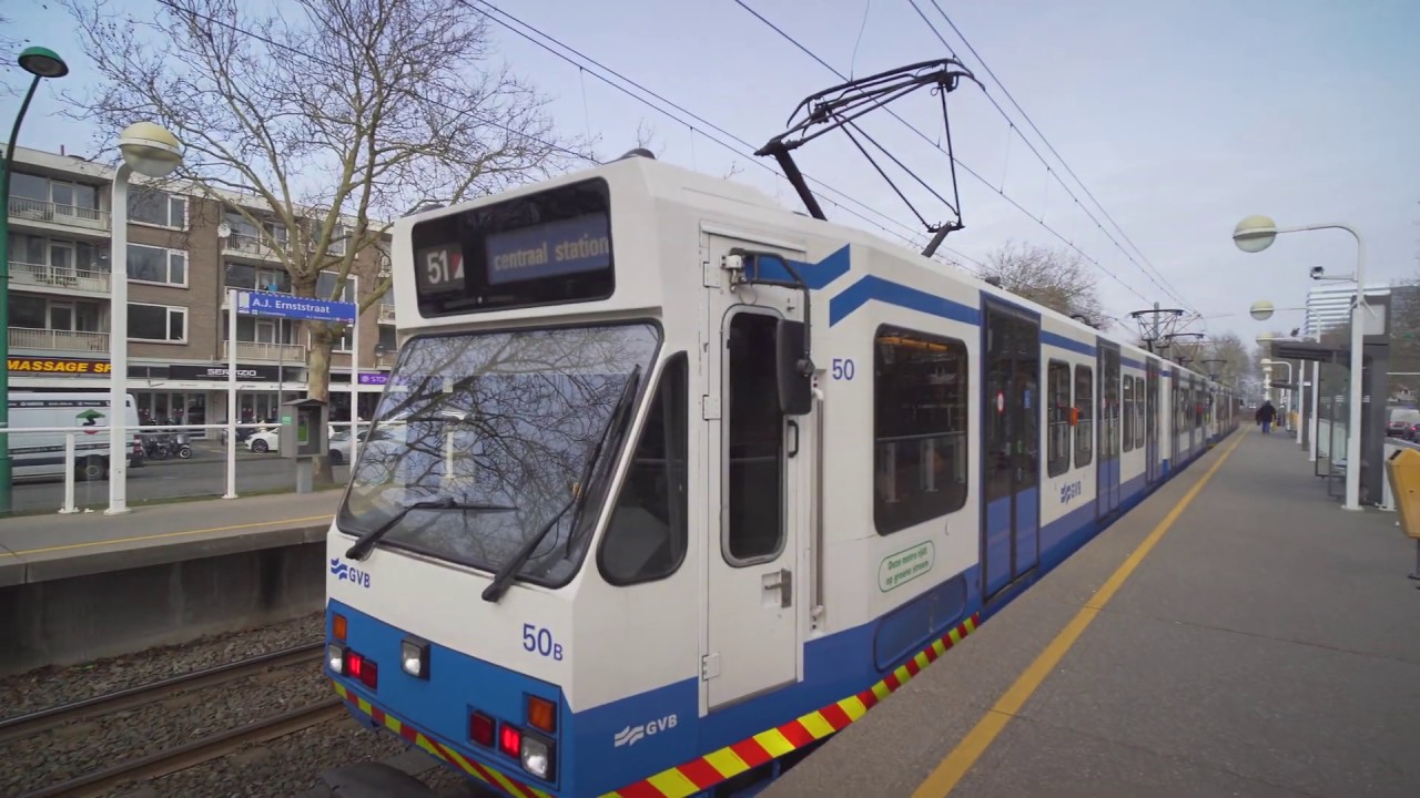 Netherlands, Amsterdam, metro 51 ride from Van Boshuizenstraat to A.J.Ernststraat