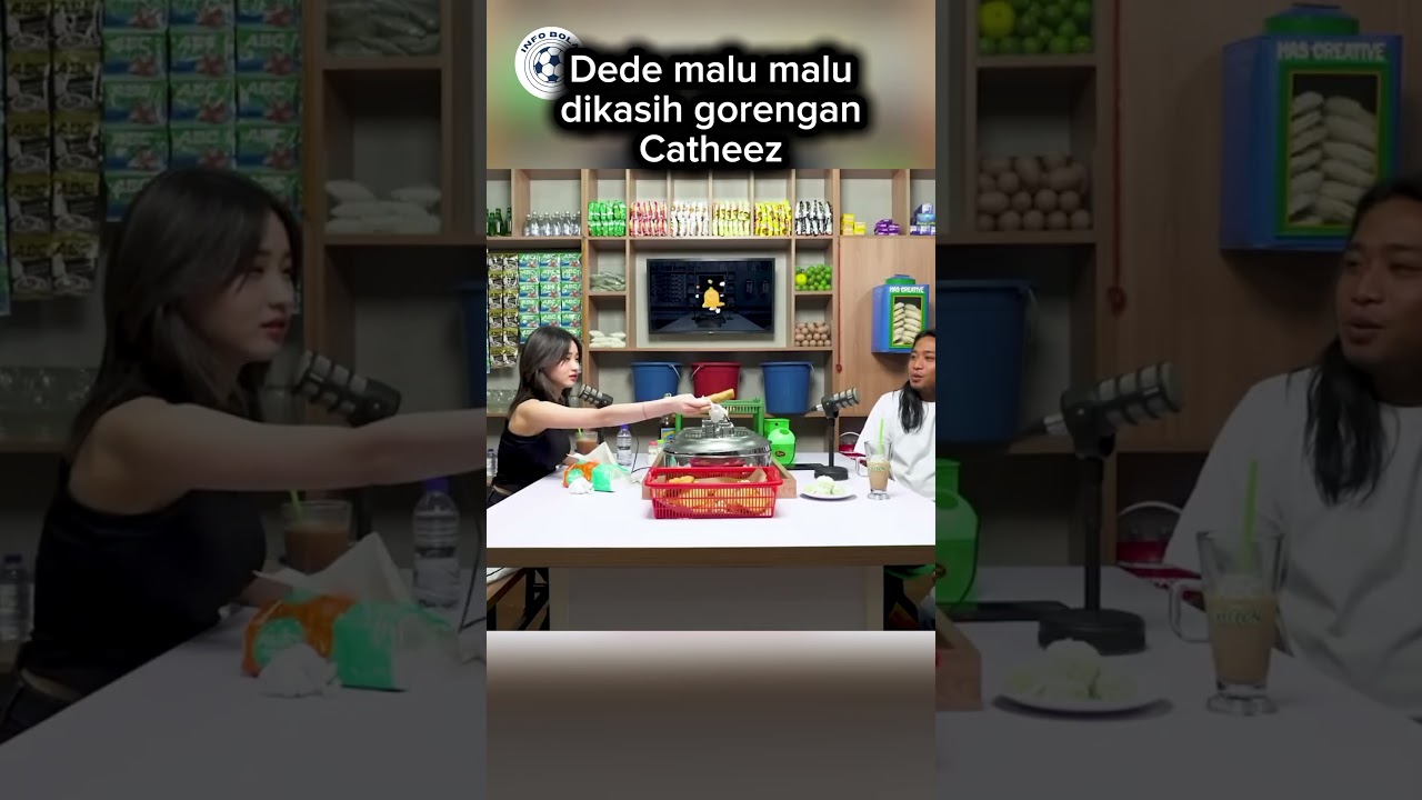 Dede Sunandar malu malu dikasih gorengan Catheez 