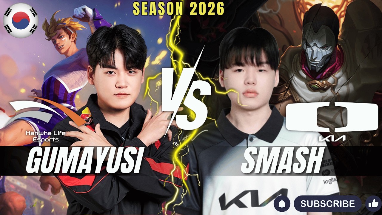 HLE Gumayusi vs DK Smash - Gumayusi EZREAL vs Smash JHIN (and ShowMaker) - Patch 26.6 KR Ranked