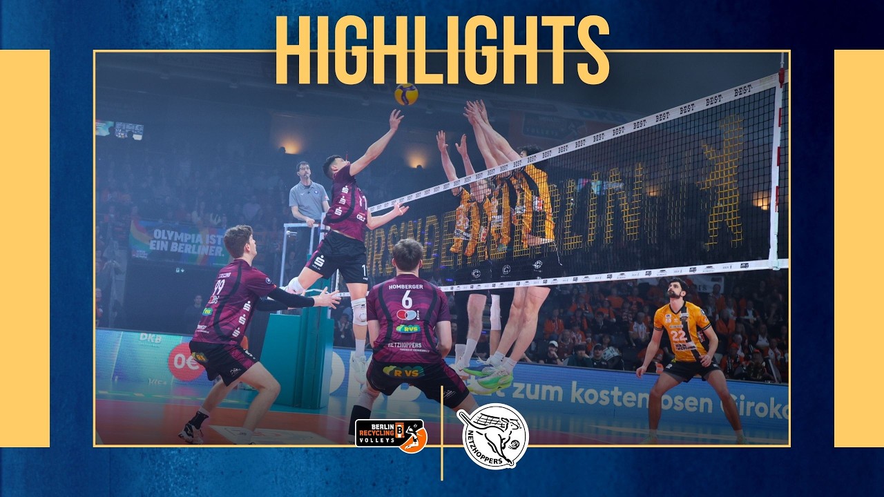 Playoff Highlights BERLIN RECYCLING Volleys - Energiequelle Netzhoppers KW (Quarterfinal 1)