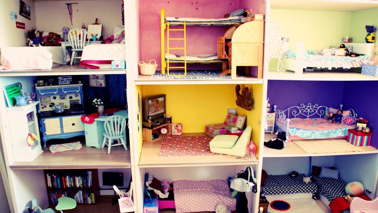 HUGE AMERICAN GIRL DOLLHOUSE TOUR! (2014)