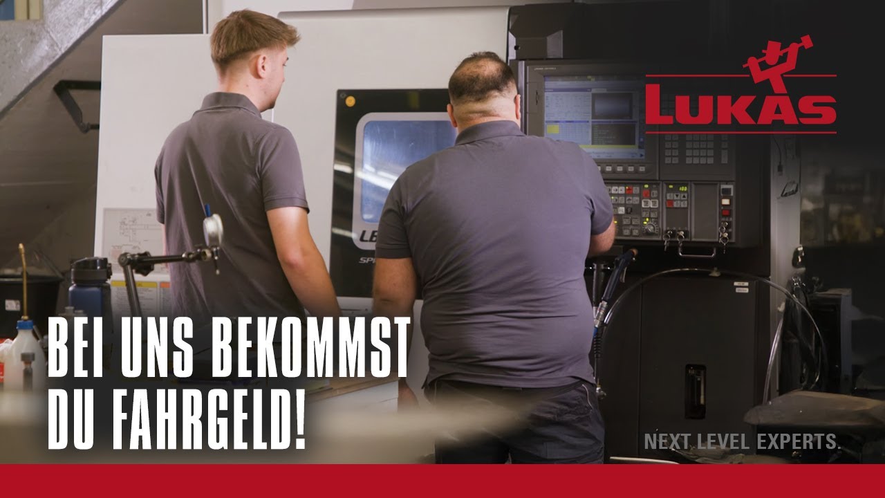 Deine Ausbildung zum Zerspanungsmechaniker*in (m/w/d) bei LUKAS-ERZETT - NEXT LEVEL EXPERTS.