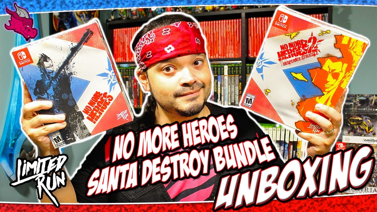 Limited Run: No More Heroes Santa Destroy Bundle UNBOXING (Switch)