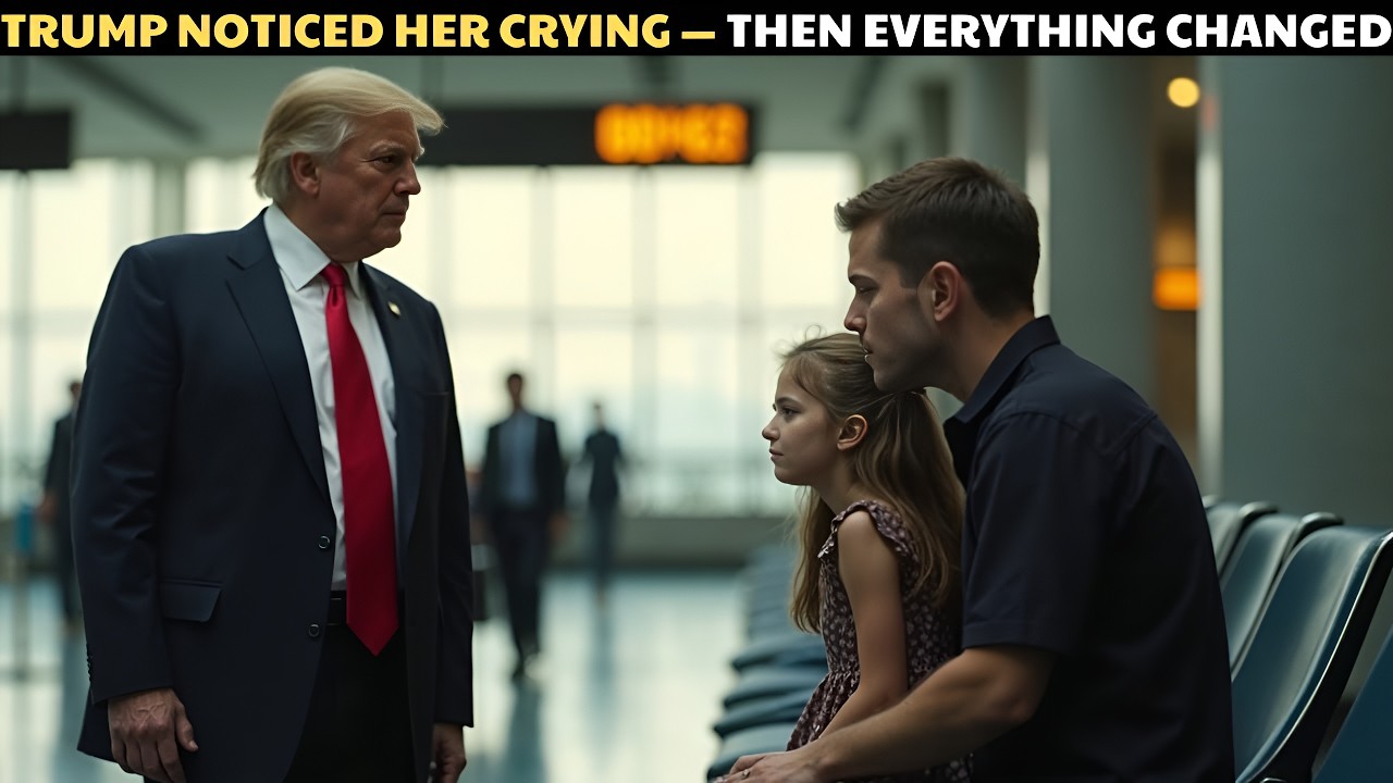 Airport Chaos Pauses When Trump Comforts a Crying Child