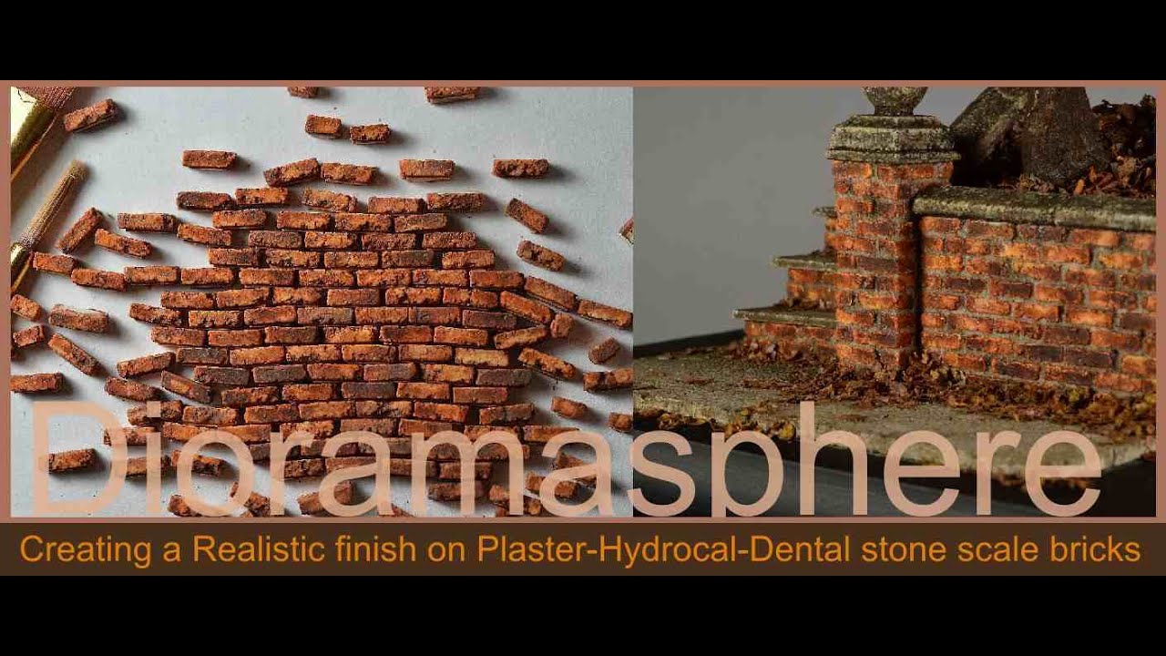 Painting  Plaster - Hydrocal - Dental Stone scale bricks