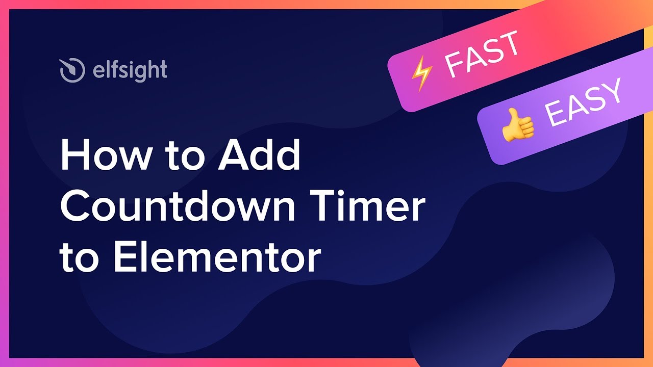 Как добавить Таймер и Счетчик на Elementor