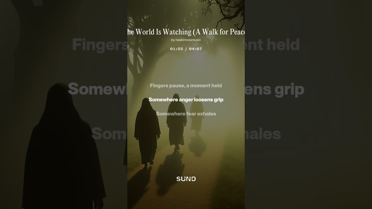 “The World Is Watching A Walk for Peace”