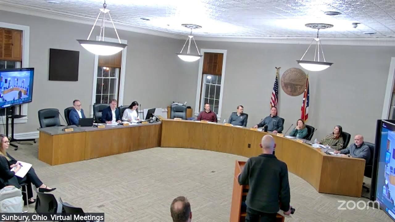 Sunbury City Council Meeting 1/21/2026