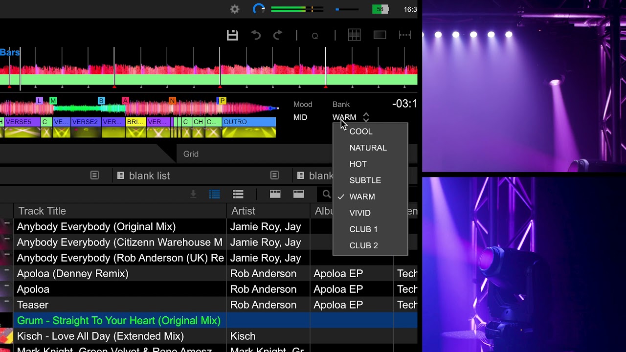 rekordbox dj Lighting mode Tutorial - Lighting Banks and Lighting Scenes