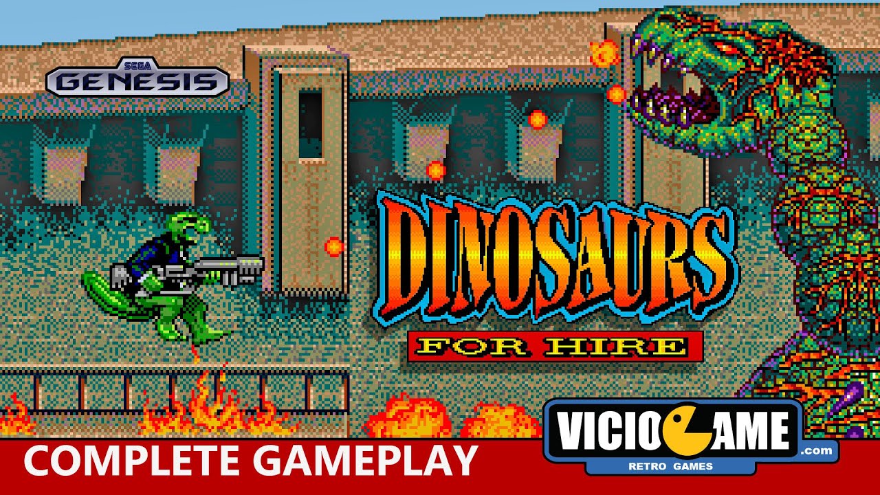 🎮 Dinosaurs for Hire (Mega Drive) Complete Gameplay