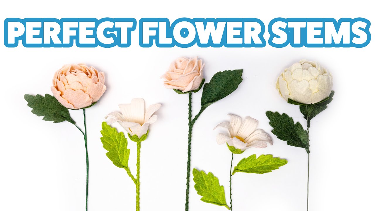 3 Different EASY ways to finish your felt flowers!