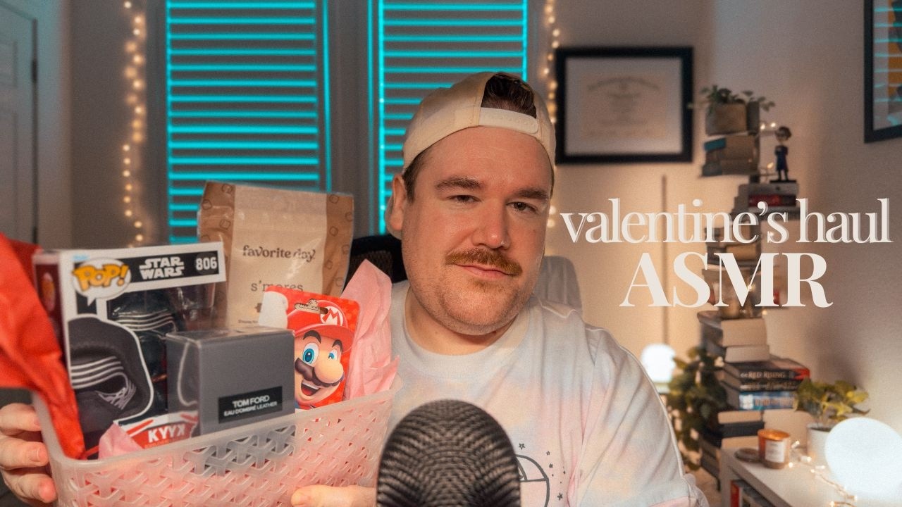 valentine&rsquo;s day haul ASMR | cozy sounds for sleep