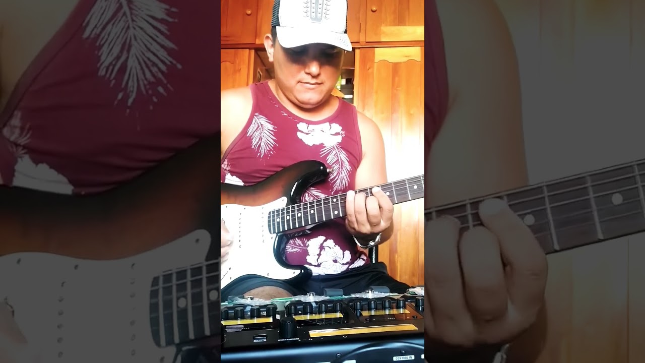 Timbrando Zoom G5N p/ tocar Calypso sem simula&ccedil;&atilde;o de amp, ligado em linha. #zoomg5n #squierbyfender